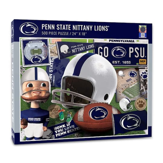 College Team Retro Series 500 Piece Puzzle By Youthefan in Penn State Nittany Lions | 18" x 24" | Michaels®